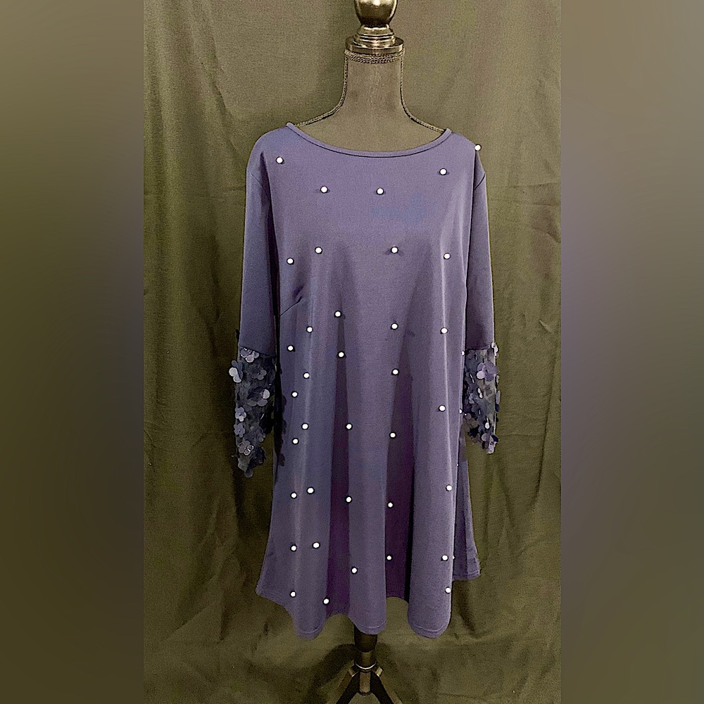 SHEIN Curve | Navy Blue Dress | Size: 2XL